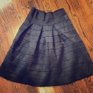 Cute black midi skirt